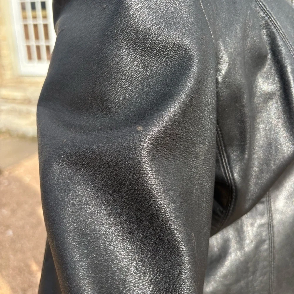 ANN TAYLOR LEATHER JACKET 12 - Picture 8 of 16
